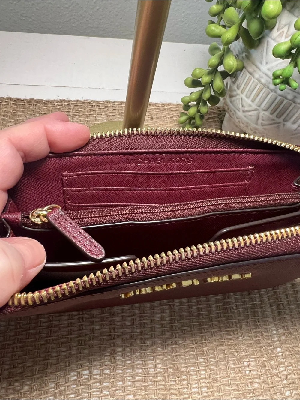 Michael Kors Zip-Around Wallet Wristlet